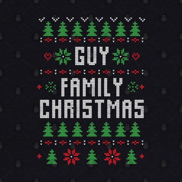 Guy Family Christmas Ugly Christmas Sweater Gift by BadDesignCo